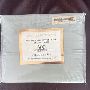 Wrinkle Resistant Full Sheet Set - Sage green